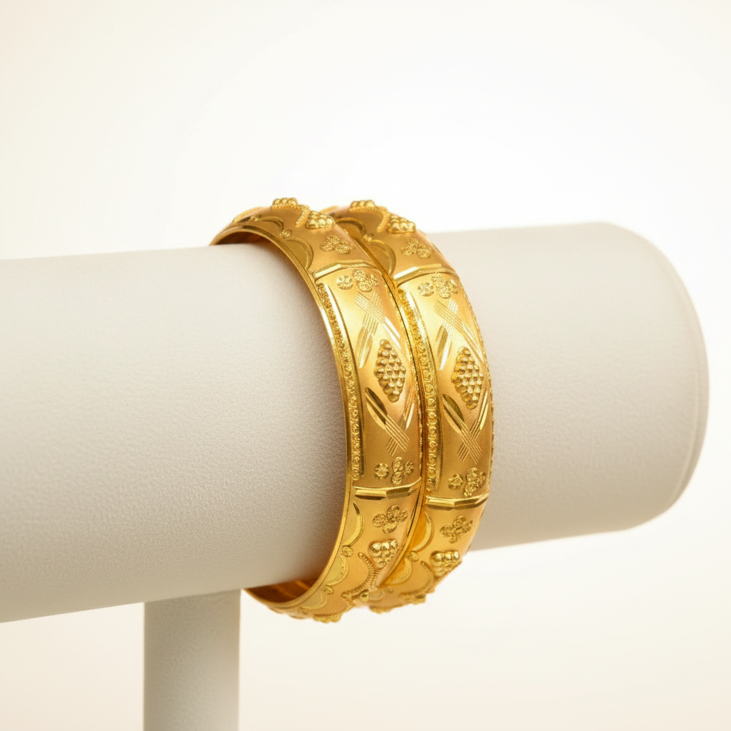 Beautiful Designer Bangles – Elegant Style with Bonus Jewelry Gift Box