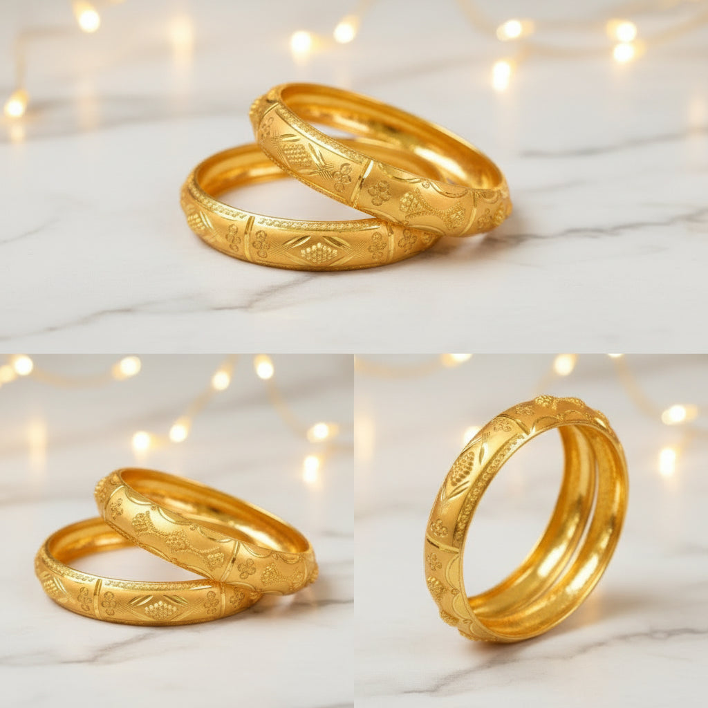 Beautiful Designer Bangles – Elegant Style with Bonus Jewelry Gift Box