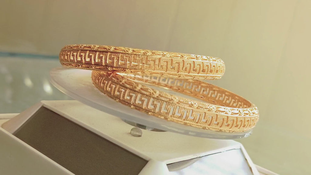 Plated Traditional Bangle Set – Stylish Ethnic Bracelet Jewelry