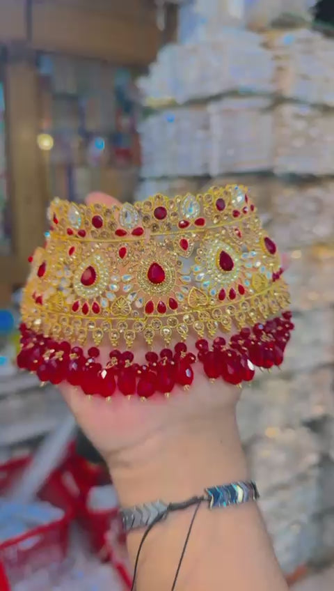 Royal Kundan Bridal Necklace Set with 2 variants