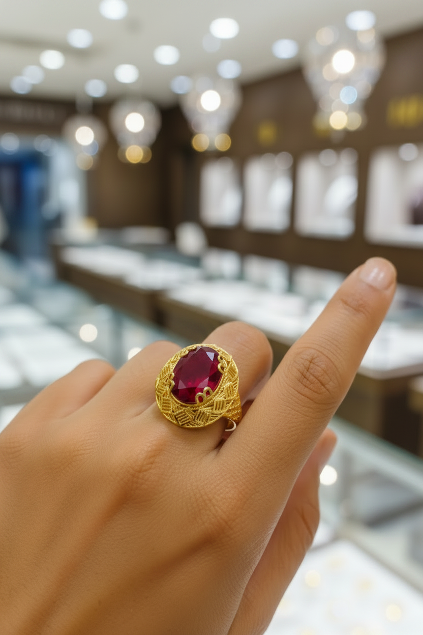 Gold Plated  Ring just like gold (Asli Sona Jesi)