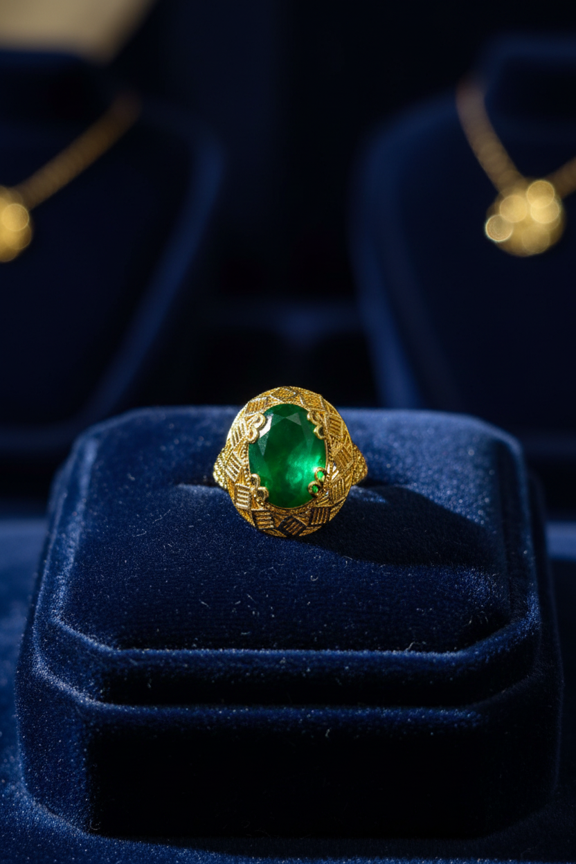 Gold Plated Filigree Statement Ring just like gold