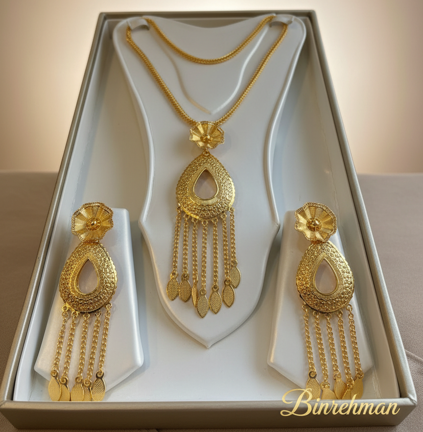 Premium Bridal Gold Necklace Set
