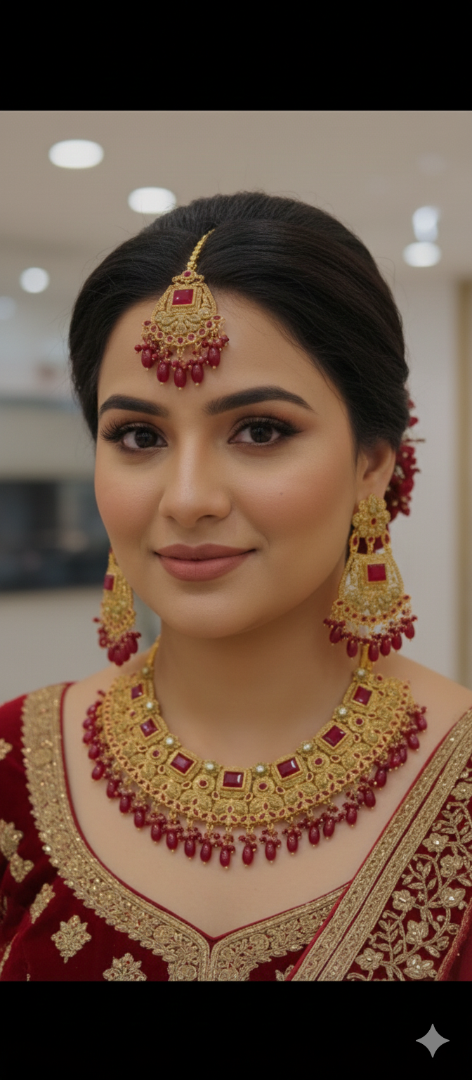 Royal Kundan Bridal Necklace Set with 2 variants