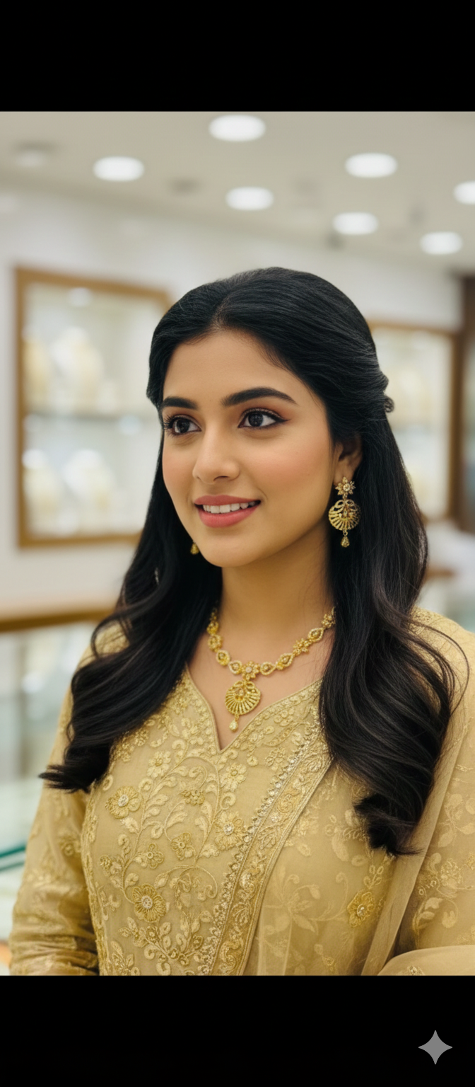 Elegant Zarkoon Jewelry Set – Necklace & Earrings