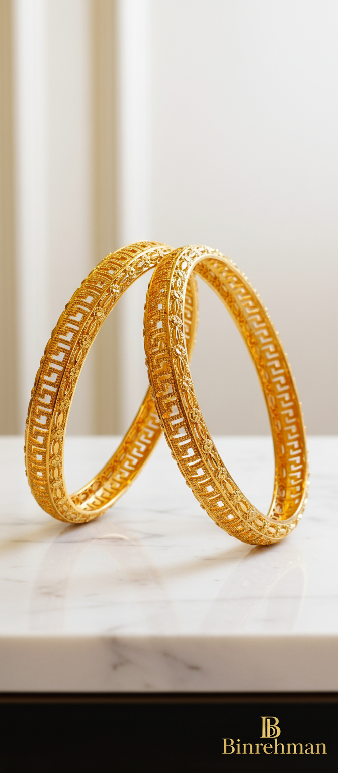 Plated Traditional Bangle Set – Stylish Ethnic Bracelet Jewelry