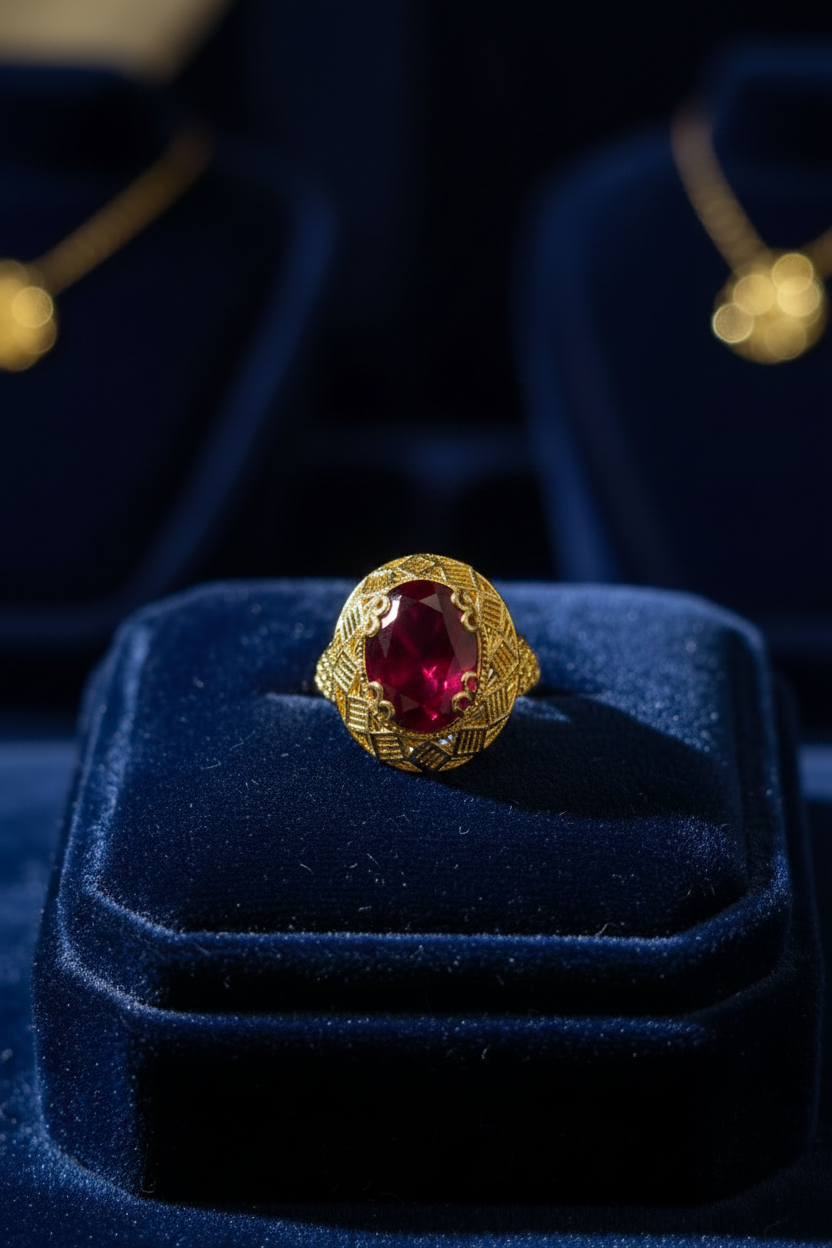 Gold Plated  Ring just like gold (Asli Sona Jesi)
